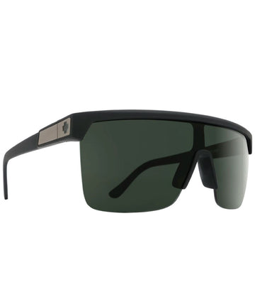 Spy Flynn 5050 Soft Matte Black HD PlusGrey Green Lens Sunglasses